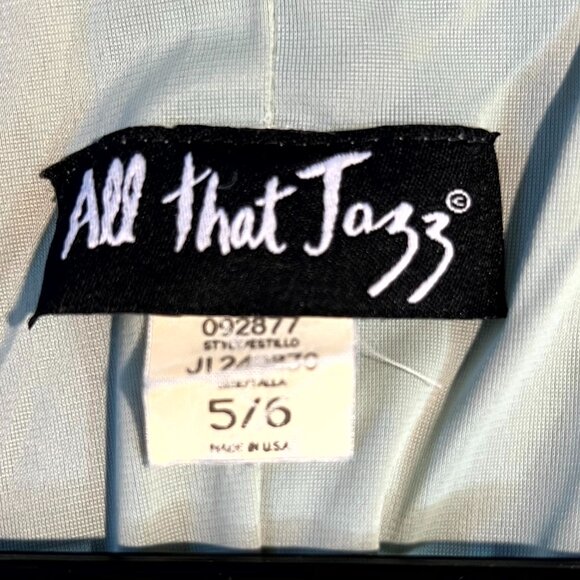 VTG All That Jazz Muted Green with Roses Print on Chiffon Long Dress SZ 5/6 - Picture 2 of 3